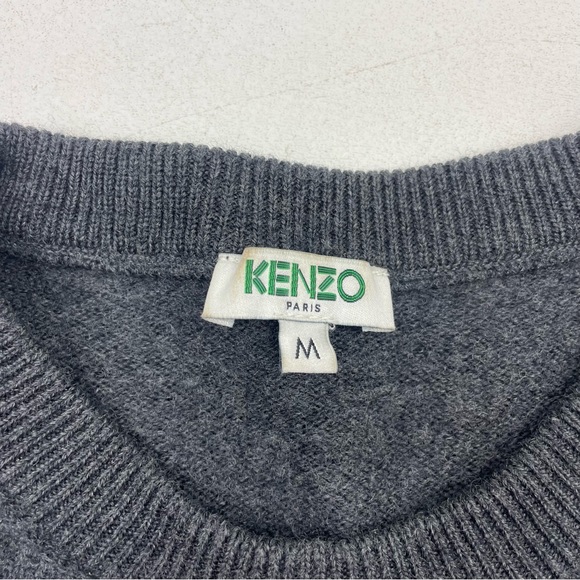 KENZO LOGO CREW KNIT SWEATER SIZE MEDIUM - Picture 3 of 7